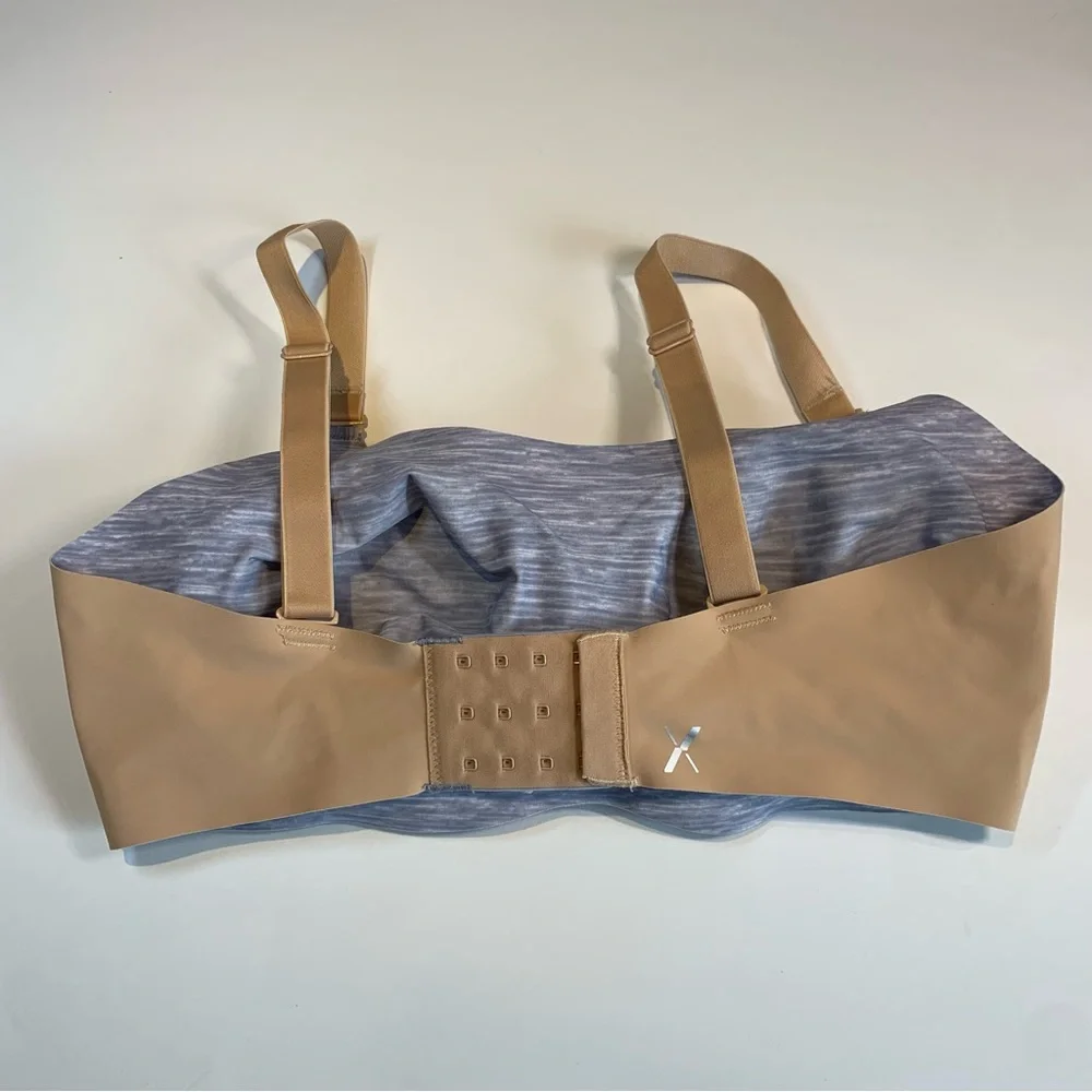 Size 6 Knix reversible nude and blue padded evolution bra - Picture 5 of 14